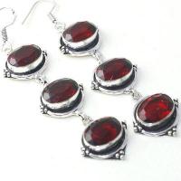 Gr 0623g boucles oreilles grenat achat vente bijoux argent 925