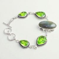 Lb 0104 bracelet labradorite peridot 23 gr achat vente bijou argent 925 3 