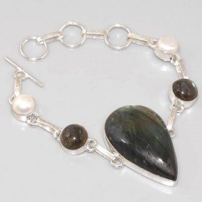 Lb 0622a bracelet labradorite perles achat vente bijou argent 925