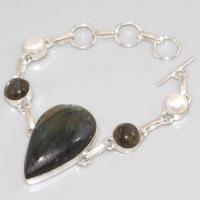 Lb 0622d bracelet labradorite perles achat vente bijou argent 925