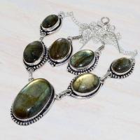 Lb 0718d collier boucles oreilles parure labradorite achat vente bijou ethniques argent 925