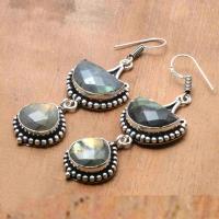 Lb 0799b boucles pendant oreilles 17gr paire labradorite achat vente bijou argent 925