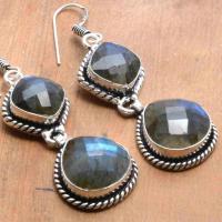 Lb 0800c boucles pendant oreilles 13gr paire labradorite achat vente bijou argent 925