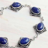 Lpc 031b bracelet 20gr lapis lazuli topaze 10x15a afghan bijou argent 925 achat vente