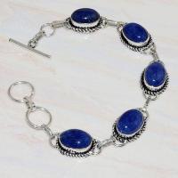 Lpc 032 bracelet lapis lazuli topaze egyptien bijou argent 925 4 