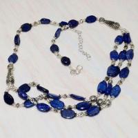 Lpc 237at collier sautoir parure 49gr lapis lazuli ethnique tibet afghan argent 925 achat vente