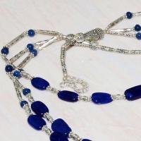 Lpc 239c collier sautoir parure 57gr lapis lazuli bijou tibet afghan argent 925 achat vente