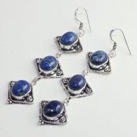 Lpc 245b boucles pendants oreilles lapis lazuli bijou tibet afghanistan argent achat vente