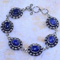 Lpc 256a bracelet lapis lazuli bleu bijou ethnique tibet afghan afghanistan argent 925 achat vente