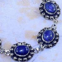 Lpc 256c bracelet lapis lazuli bleu bijou ethnique tibet afghan afghanistan argent 925 achat vente