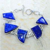 Lpc 257a bracelet lapis lazuli bleu bijou ethnique tibet afghan afghanistan argent 925 achat vente