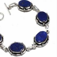 Lpc 435b bracelet 19gr lapis lazuli 15x10mm bijoux ethniques argent achat vente