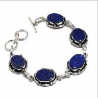 Lpc 435d bracelet 19gr lapis lazuli 15x10mm bijoux ethniques argent achat vente