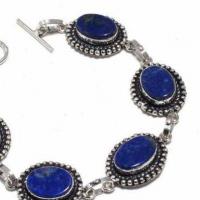 Lpc 436b bracelet 23gr lapis lazuli 15x10mm bijoux ethniques argent achat vente