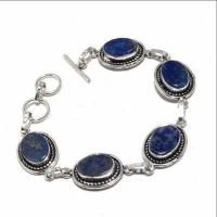 Lpc 437d bracelet 20gr lapis lazuli 15x10mm bijoux ethniques argent achat vente