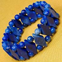 Lpc 480b bracelet egyptien lapis lazuli 28gr