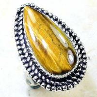 Ot 7971b bague chevaliere t58 oeil de tigre 9gr 15x30mm ethnique achat bijou argent 925