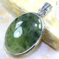 Prn 121b pendentif prehnite pendant achat vente bijou argent 925 