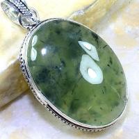 Prn 121c pendentif prehnite pendant achat vente bijou argent 925 