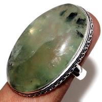 Prn 168a bague t53 14gr 22x35mm prehnite chevaliere achat vente bijou argent 925