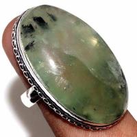 Prn 168b bague t53 14gr 22x35mm prehnite chevaliere achat vente bijou argent 925