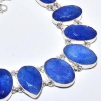 Sa 9386c collier sautoir parure saphir bleu 104gr achat vente bijou ethnique argent 925