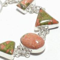 Un 021c bracelet unakite 26gr 15x20mm achat vente bijou mineraux lithotherapie argent 925